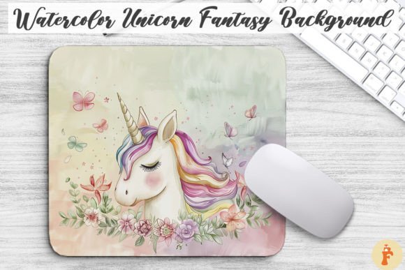 Download Watercolor Unicorn Fantasy Background - Fantasy background Collection