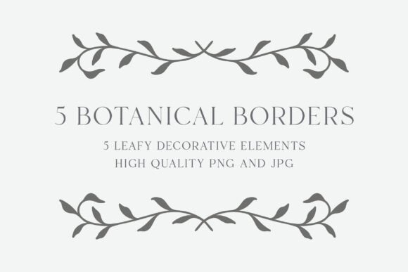 Download Botanical Border Bundle | Elegant Frames - Border Collection