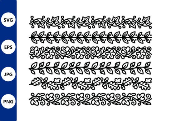 Download Botanical Border Vector Set - Border Collection