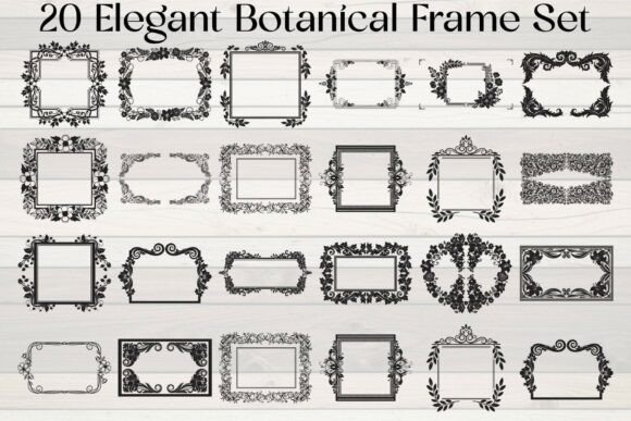 Download Elegant Botanical Frames - Elegant botanical frame Collection