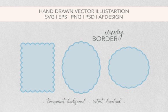 Download Wavy Scalloped Border SVG Frame - Border Collection