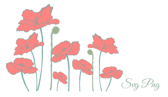 Download Red Flowers Border - Border Collection