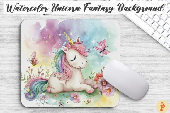 Download Watercolor Unicorn Fantasy Background - Fantasy background Collection