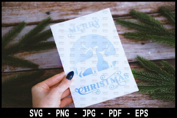 Download Christmas Greeting Card SVG Template - Christmas greeting Collection