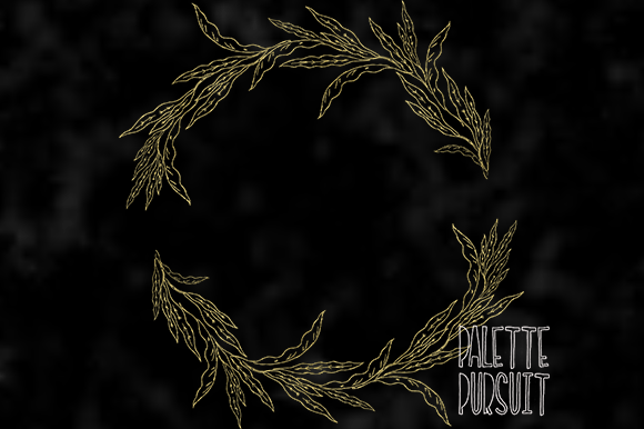 Download Circle Wreath Gold Frame Border (5/12) - Border Collection