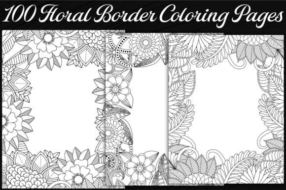 Download Floral Border Coloring Pages - Border Collection