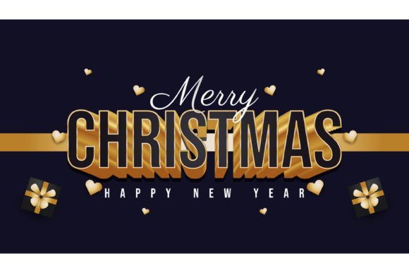 Download Christmas Greeting Banner with 3D Text - Christmas greeting Collection