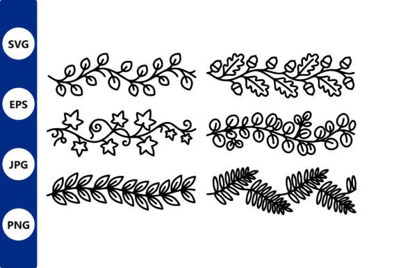 Download Botanical Border Motifs Set - Border Collection