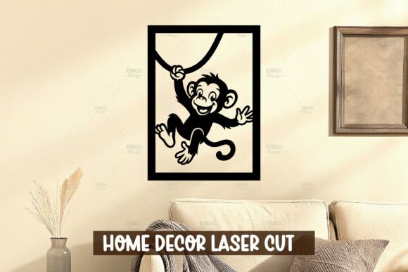 Download Monkey Wall Art SVG for Nursery Room - Wall Collection