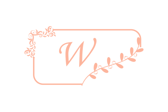 Download Wedding Botanical Border Monogram - Border Collection