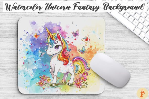 Download Watercolor Unicorn Fantasy Background - Fantasy background Collection