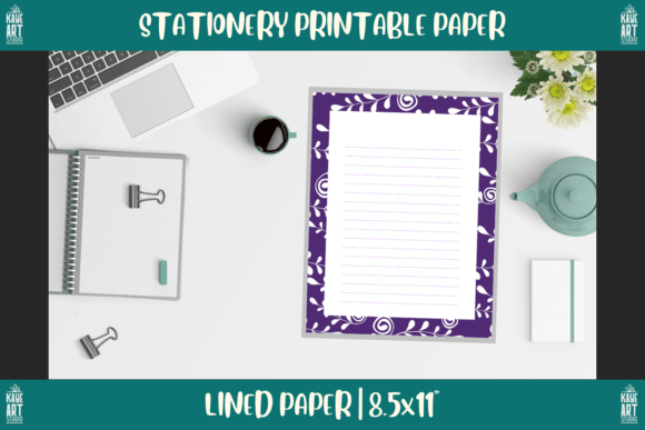 Download Bordered Stationery Printable Paper 230 - Border Collection