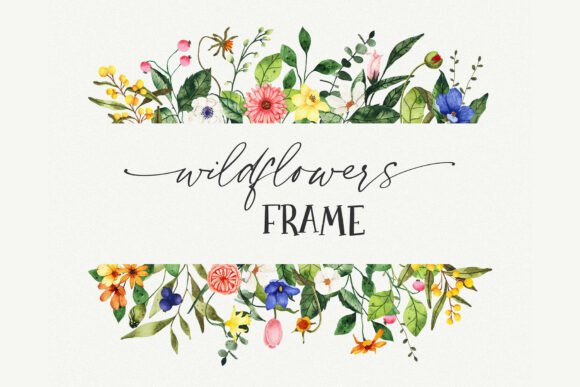 Download Floral Border PNG Clipart, Wildflower - Border Collection