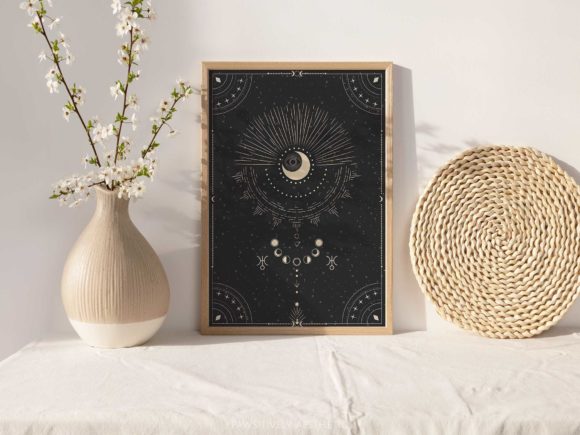 Download Celestial Moon Printable Wall Art - Wall Collection