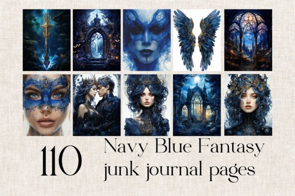 Download Blue Fantasy Background Digital Paper - Fantasy background Collection