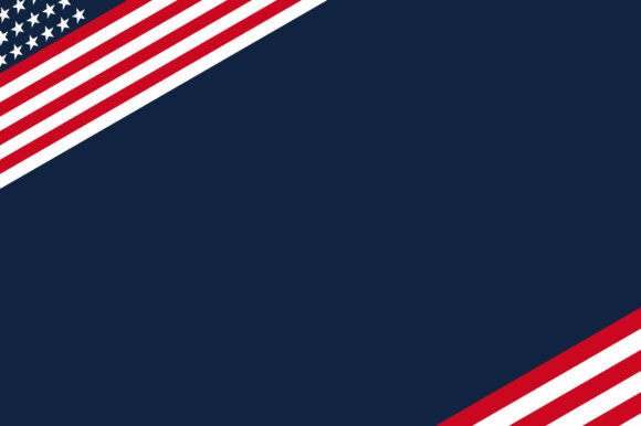 Download American Flag Border on Blue Background - Border Collection