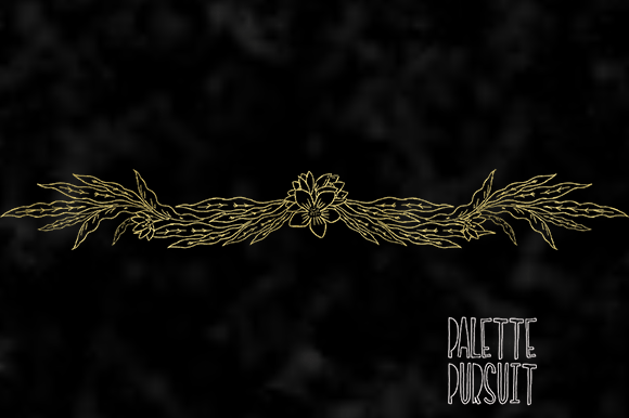 Download Gold Border Botanical Frame (1/12) - Border Collection