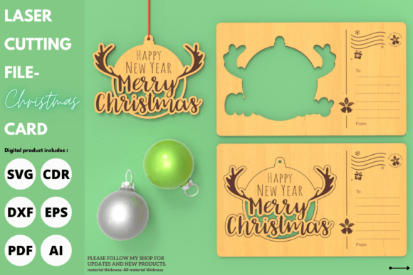 Download Christmas Greeting Cards Ornament, Laser - Christmas greeting Collection